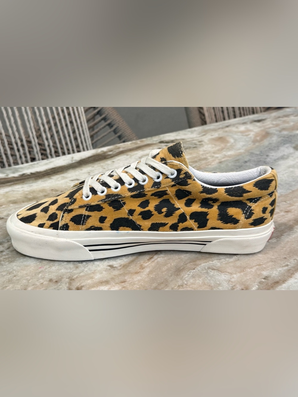 VANS Sid DX Anaheim Factory- leopard print sneakers- Size women’s 10/mens 8.5 - Picture 3 of 11
